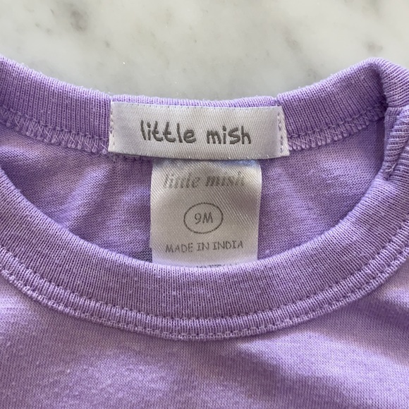 Little Mish Purple Heart Top Dress with Hearts - Picture 4 of 7